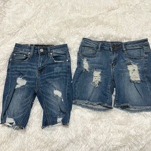 2 Pairs Of Denim Capris